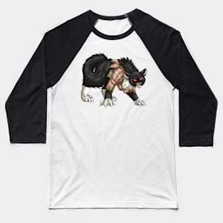 WereCat: Tuxedo Bicolor Baseball T-Shirt